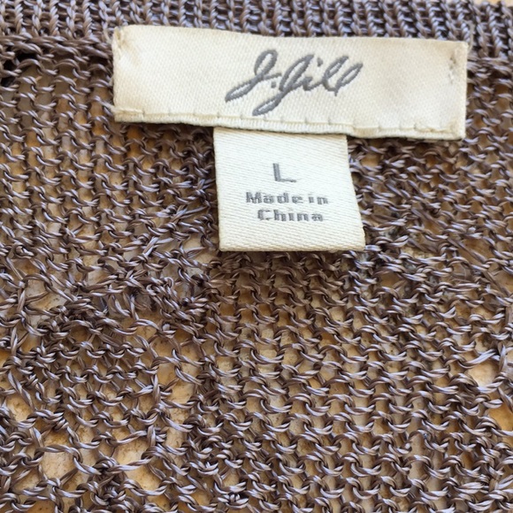 J. Jill superfine sweater knit metallic & mohair - Picture 4 of 8